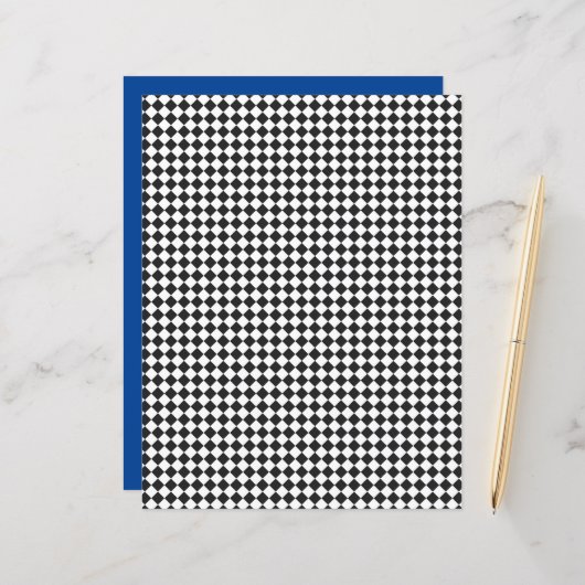 チェッカーボードスポーティ白黒スクールカラーズチーム (正面/裏面インサイチュ)