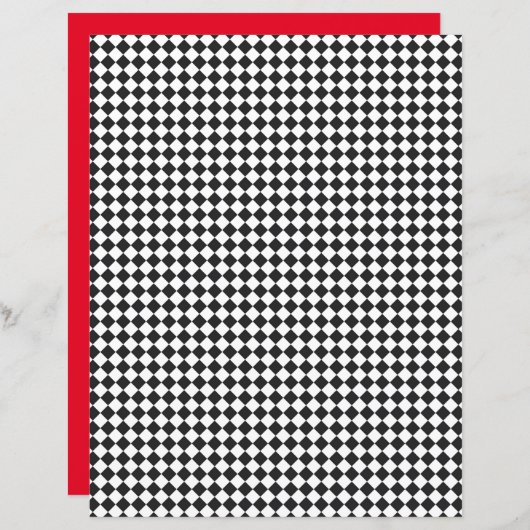 チェッカーボードスポーティ白黒スクールカラーズチーム (正面/裏面)