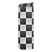 チェッカーボードハート タンブラー (回転左)