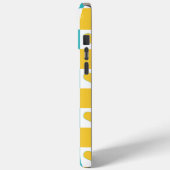 チェッカーボードハート(ターコイズと黄色) Case-Mate iPhoneケース (裏面 / 左)