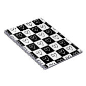 チェッカーボードハート ノートブック (右側)