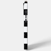 チェッカーボードハート（白黒） Case-Mate iPhoneケース (裏面 / 左)