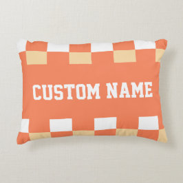 チェッカーボードパターン アクセントクッション