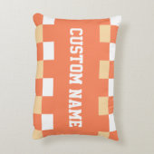 チェッカーボードパターン アクセントクッション (裏面(縦))