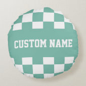 チェッカーボードパターン ラウンドクッション (裏面)