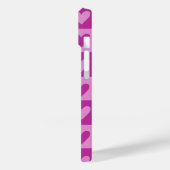 チェッカーボードピンクハートパターン電話ケース Case-Mate iPhoneケース (裏面 / 左)