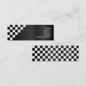 チェッカーボードプロファイルカード スキニー名刺 (正面/裏面)