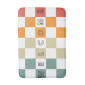 チェッカーボードマット | マット&ラグ バスマット (正面縦)