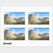 チェッカーボードメサステッカー 長方形シール (シート)