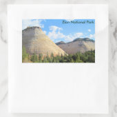 チェッカーボードメサステッカー 長方形シール (バッグ)