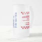 チェッカーボードラウンジシカゴ フロストグラスビールジョッキ (正面右)