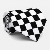 チェッカーボード新しいウェーブパンクタイ ネクタイ (ロール)