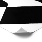 チェッカーボード波ポスター ポスター (角)