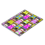 チェッカーボード猿 ノートブック (左側)