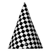 チェッカーボード パーティーハット (右)