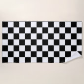 チェッカーボード ビーチタオル (正面)