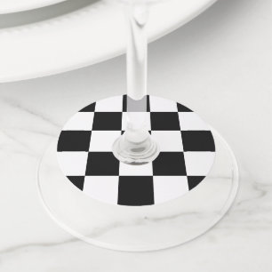 チェッカーボード ワイングラスタグ