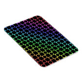 チェッカー円、レインボー&ブラック マグネット (右側)
