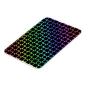 チェッカー円、レインボー&ブラック マグネット (左側)