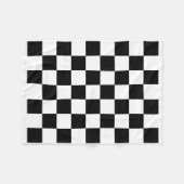 チェッカー毛布 フリースブランケット (正面(横))