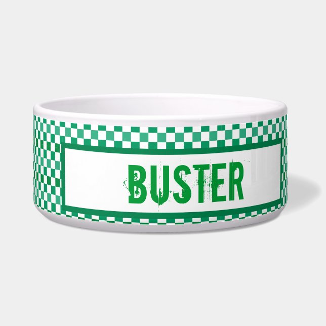 チェックされたパターン ボウル (正面)