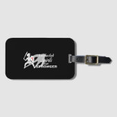 チェックされていないスピリッツより強い荷物タグ(黒) ラゲッジタグ (正面横)