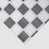 チェックしたチェッカーボードの白黒の切り離し 薄葉紙 (詳細)