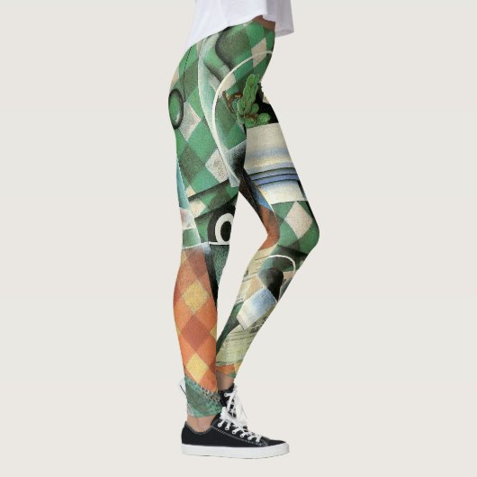 『チェックしたテーブルクロスの静物』(Juan Gris) レギンス (右)