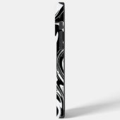 チェックと渦巻き – 白黒 Case-Mate iPhoneケース (裏面 / 左)