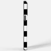 チェックと渦巻き – 白黒 Case-Mate iPhoneケース (裏面 / 右)