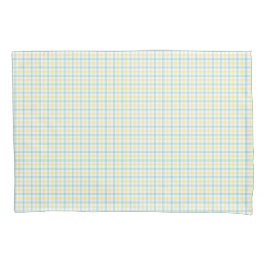 チェックの模様が描かれた2つの画像 枕カバー