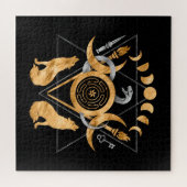 チェックの記号 ジグソーパズル (横)