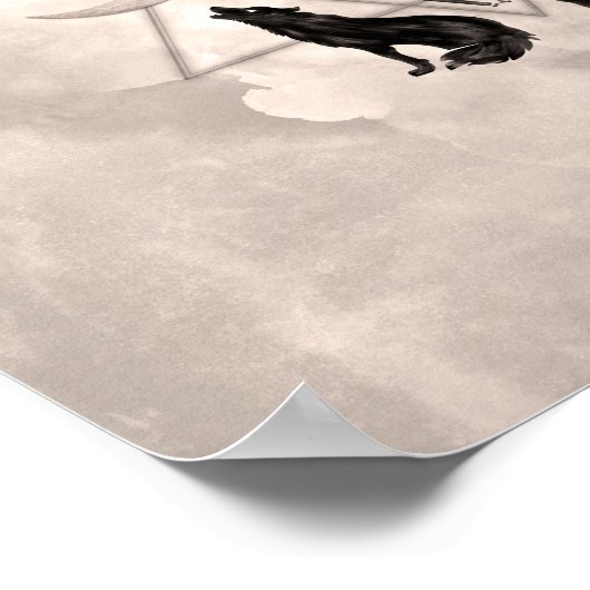 チェックの記号 ポスター (角)