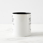 チェックアウトしない物理セラピストおもしろい カスタム ツートーンマグカップ (中央)