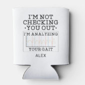 チェックアウトしない物理セラピストおもしろい カスタム 缶クーラー (裏面)