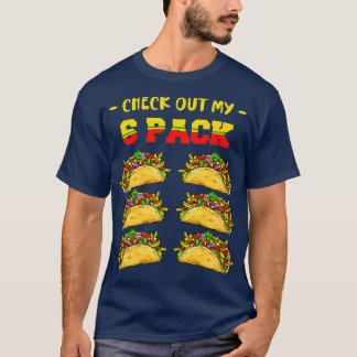 チェックアウト私の6パックタコファストフードCinco De Mayo M Tシャツ