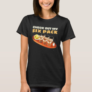 チェックアウト私の6パックテキーラライム塩飲むH Tシャツ