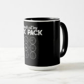 チェックアウト私の6パックパイロット航空おもしろい体操フィット マグカップ (正面右)