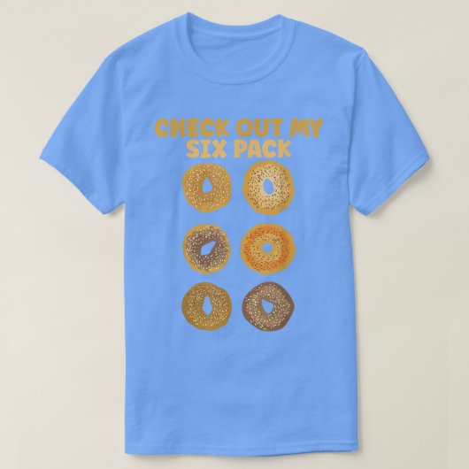 チェックアウトMy SiPack Bagelジムおもしろいトレーニングベーグル Tシャツ (デザイン正面)