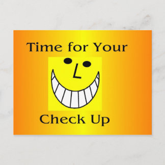 チェックアップのはがき ポストカード