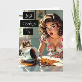 チェックイン中 | スピルトおもしろいコーヒー カード