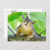 チェックイン中 ポストカード (正面/裏面)