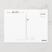 チェックイン中 ポストカード (裏面)