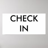 チェックイン ポスター (正面)
