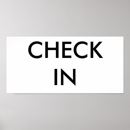 チェックイン ポスター (正面)
