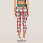 チェックエレガントアーガイルパター カプリレギンス (裏面)