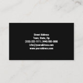 チェックエンジンサービス白黒カード 名刺 (裏面)