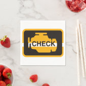 チェックエンジンライト紙ナプキン スタンダードカクテルナプキン (インサイチュ)