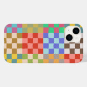 チェックカラフルパタ市松模様にーンのチェック Case-Mate iPhoneケース (裏面 (横))