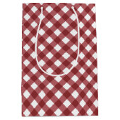 チェックス10 – ワイン – 抱き枕m ミディアムペーパーバッグ (正面)